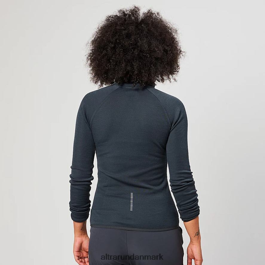 Kvinder sort kerne merinould 1/2 lynlås 2J4ZN8137 Altra toppe