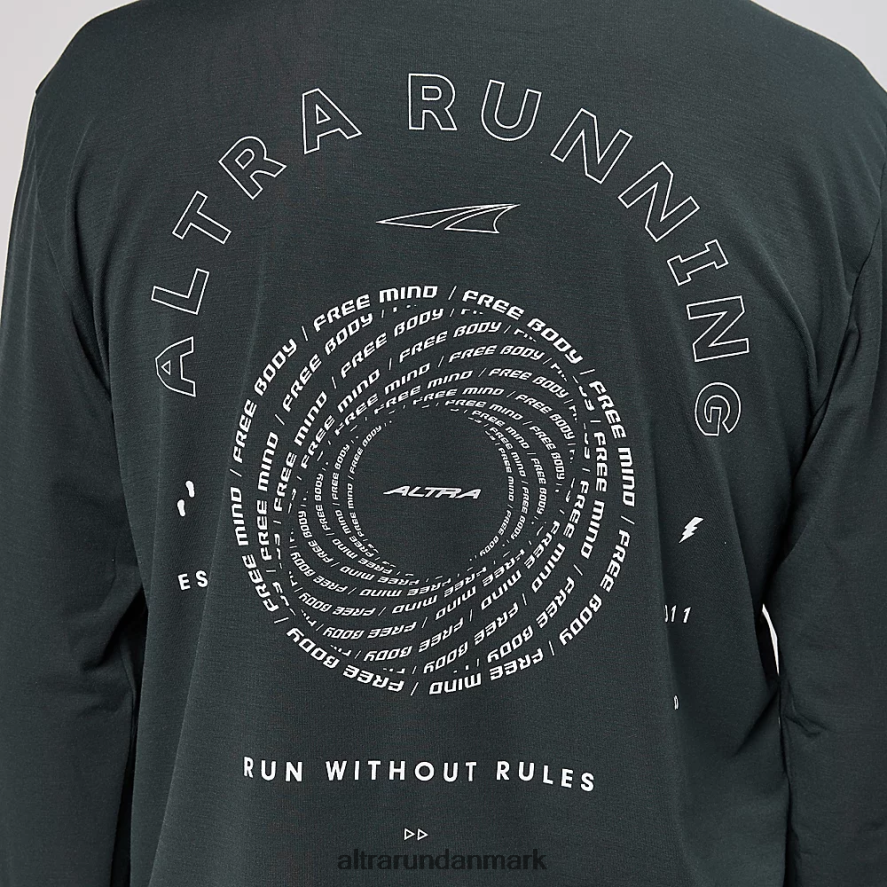 Mænd sort hverdagspræstation langærmet 2J4ZN8307 Altra toppe